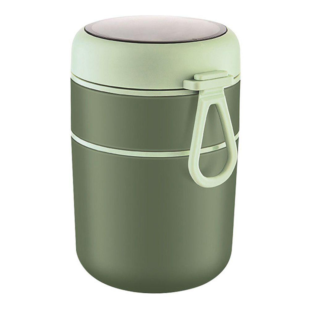 Recipientes de acero inoxidable con cubierto