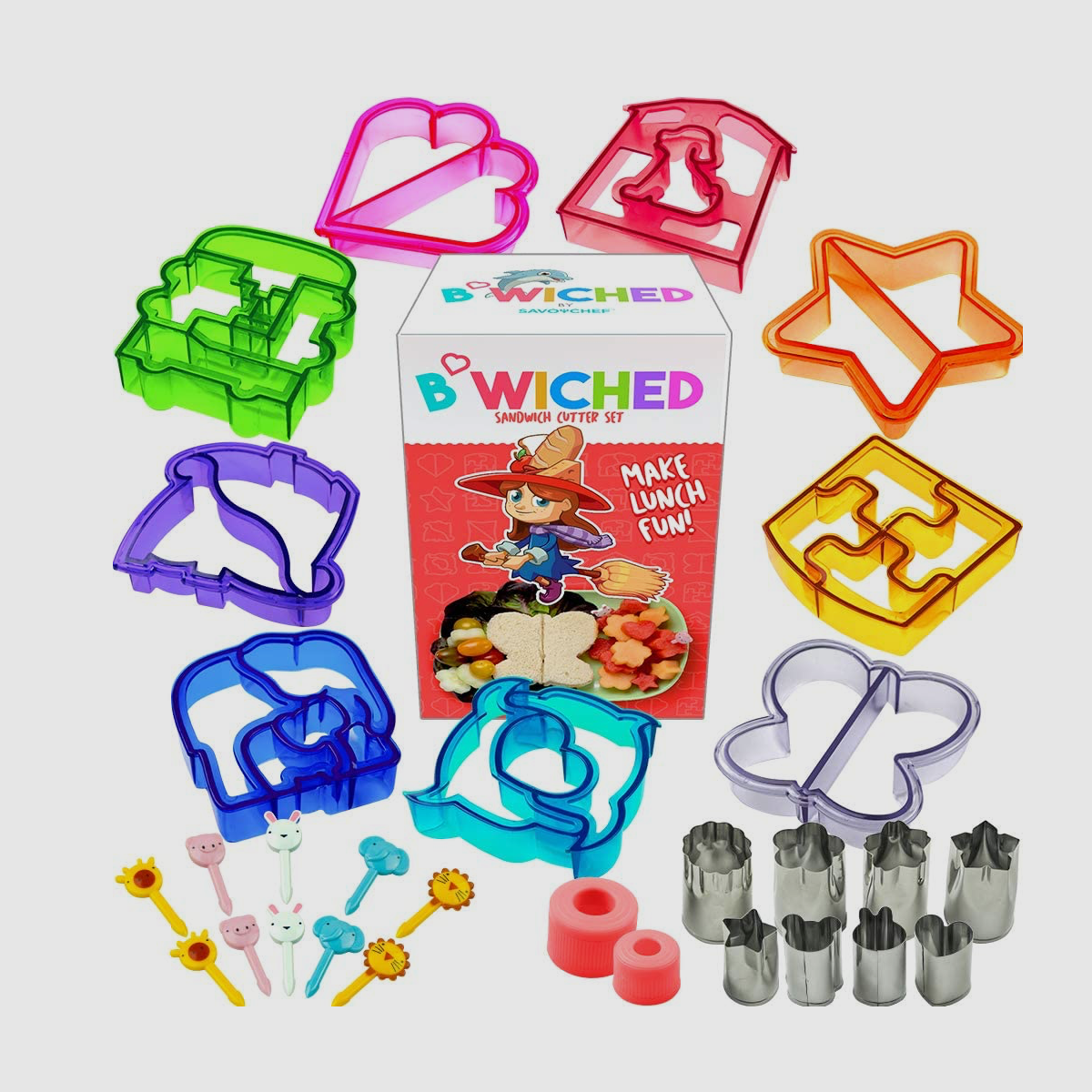 Set de figuras para hacer comida