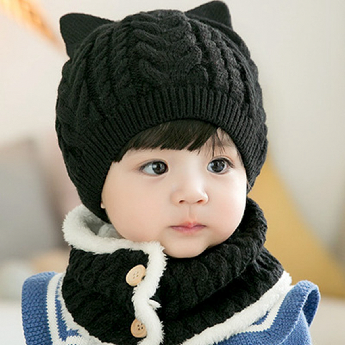 Set de Gorrito y Bufanda de Lana