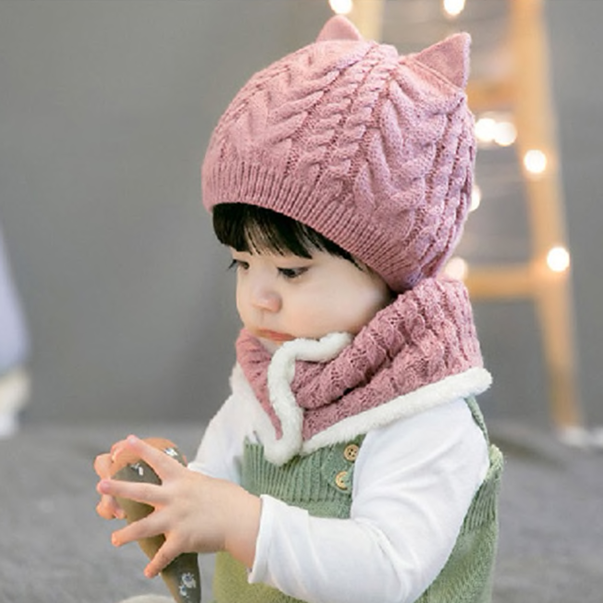 Set de Gorrito y Bufanda de Lana