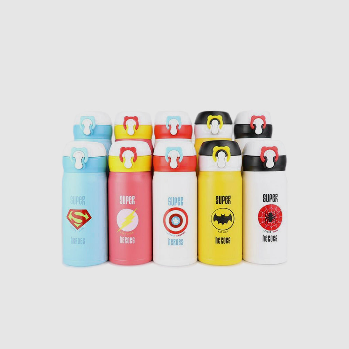 Botellas de Acero Inoxidable de Super Héroes