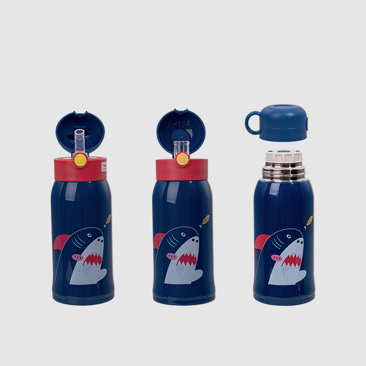 Botellas con 3 tapas