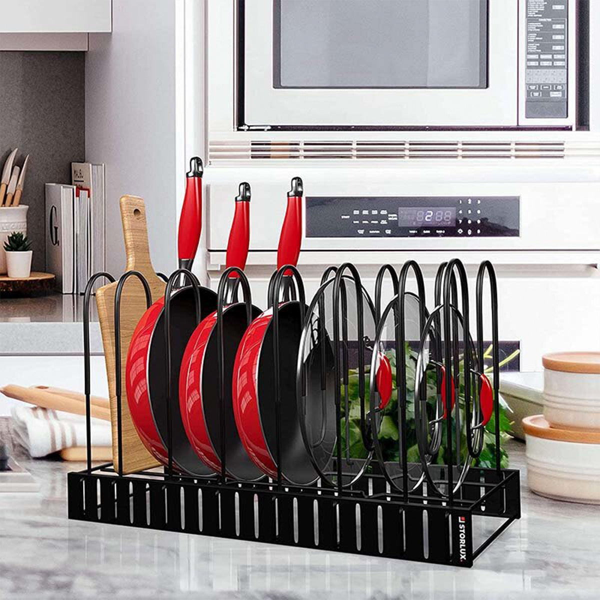 Organizador de Cocina para Ollas y Tapas