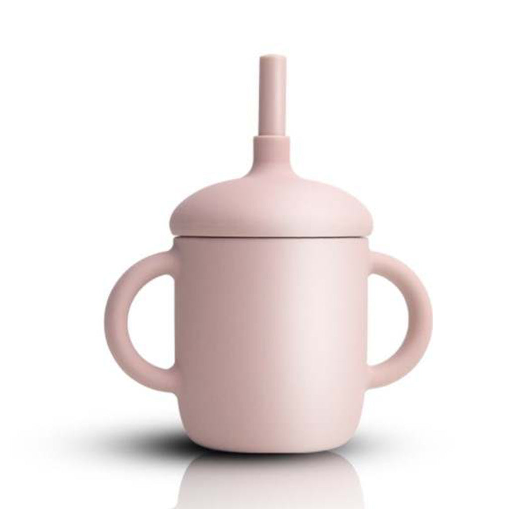 Vaso de silicón con pajilla