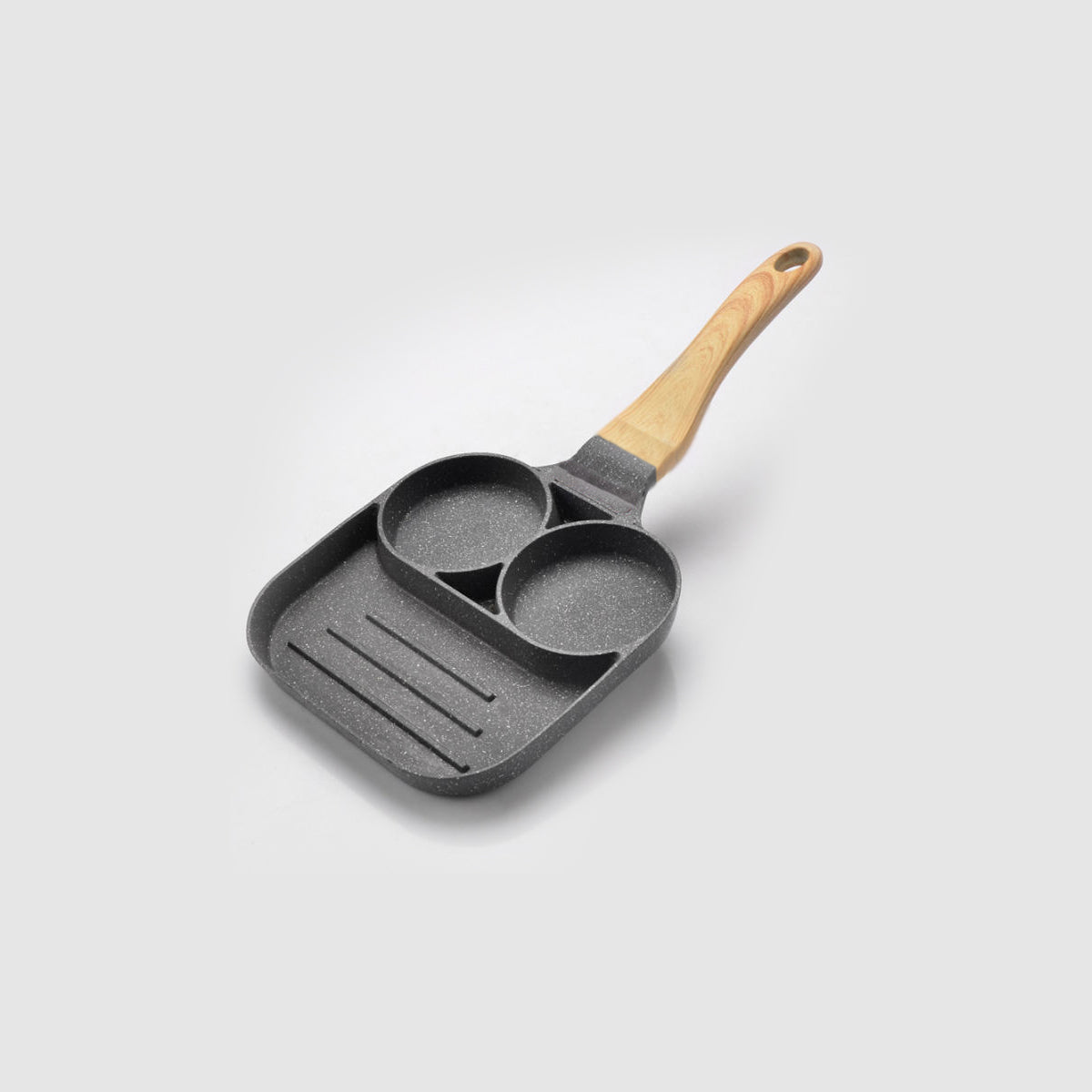Sartén de Cocina con 2 Espacios y Plancha