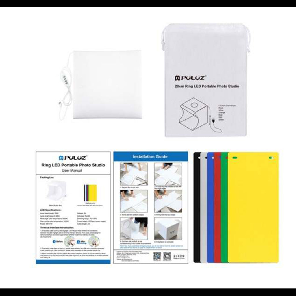 Estudio Portátil para Fotografía 20*20cm