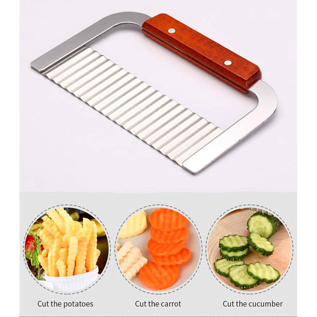 Herramienta de Corte Ondulada para Frutas y Verduras