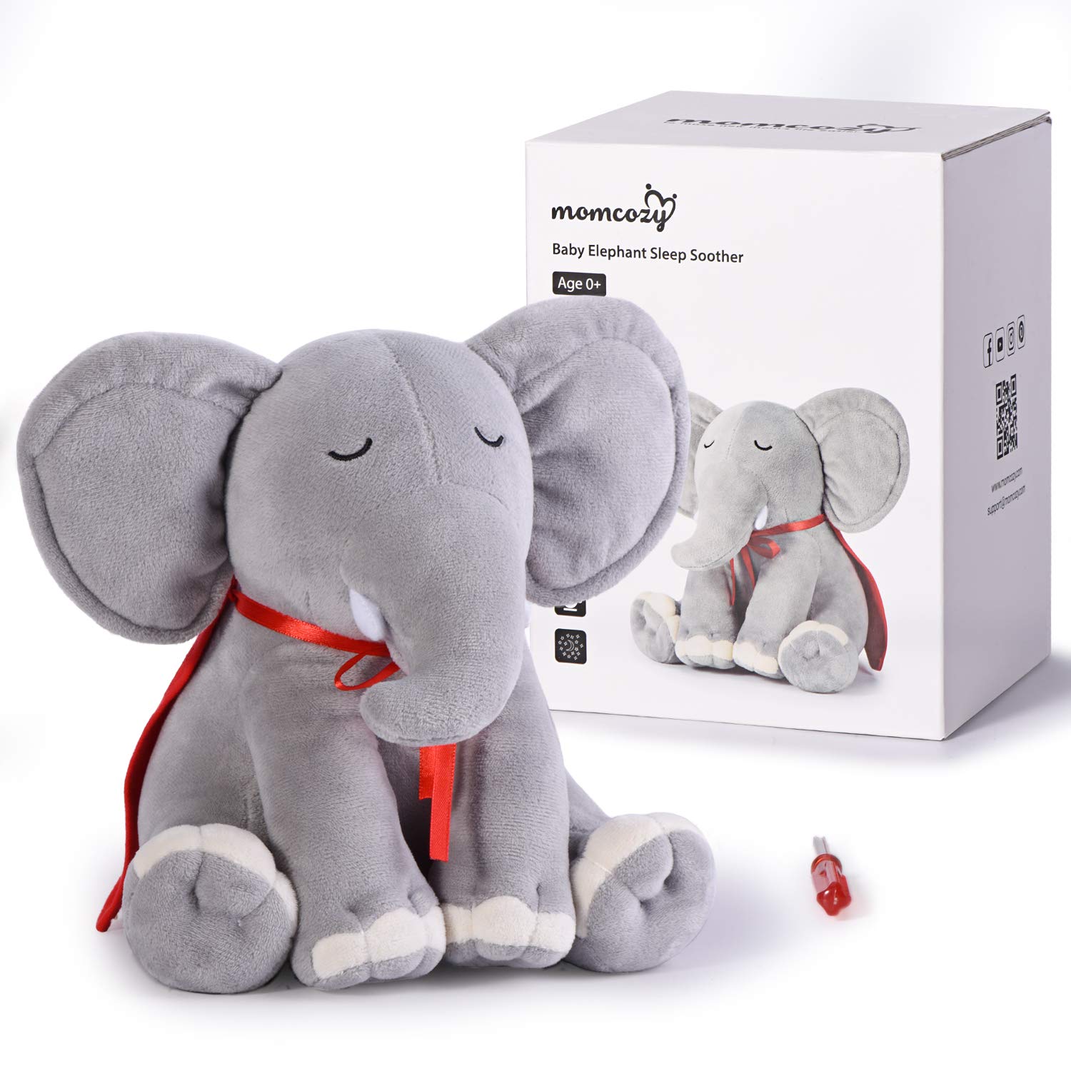 White Noise y proyector con diseño de elefante