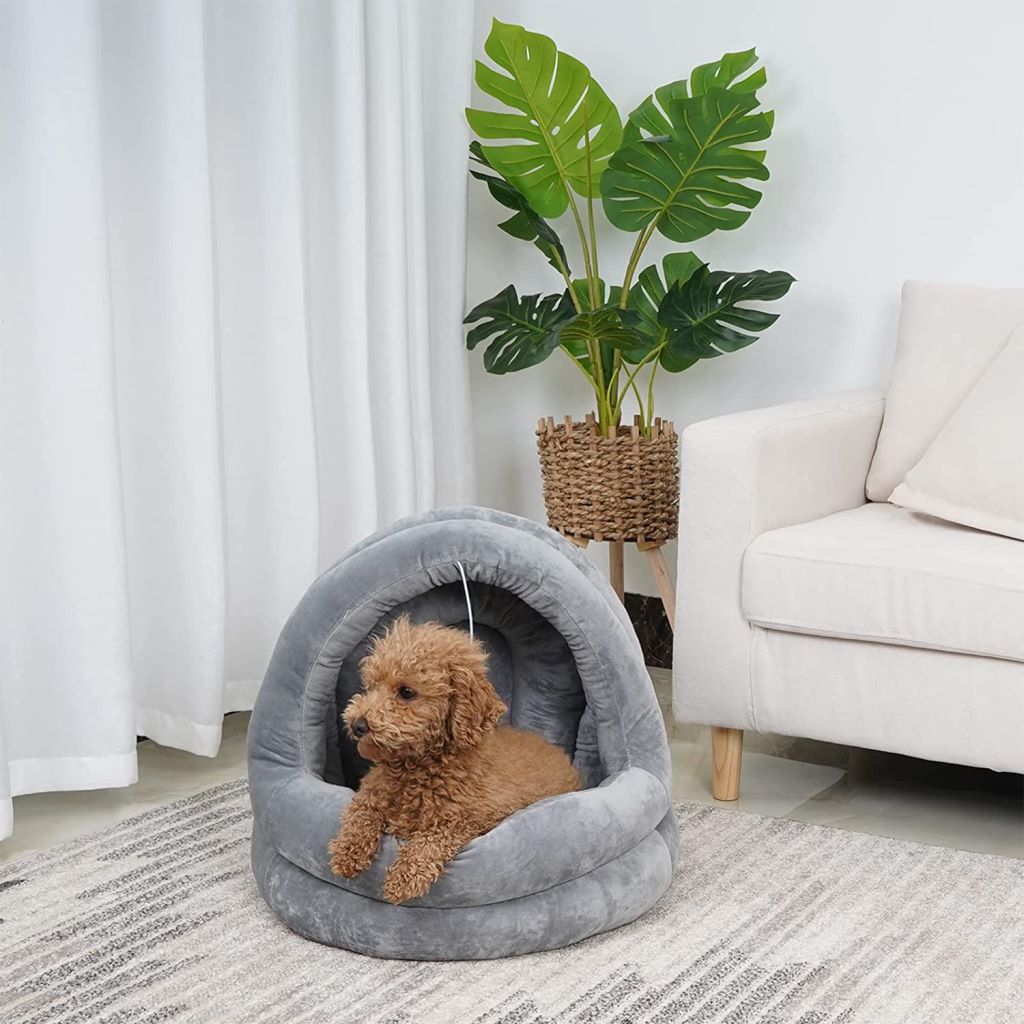 Cama para mascotas pequeñas con fondo antideslizante