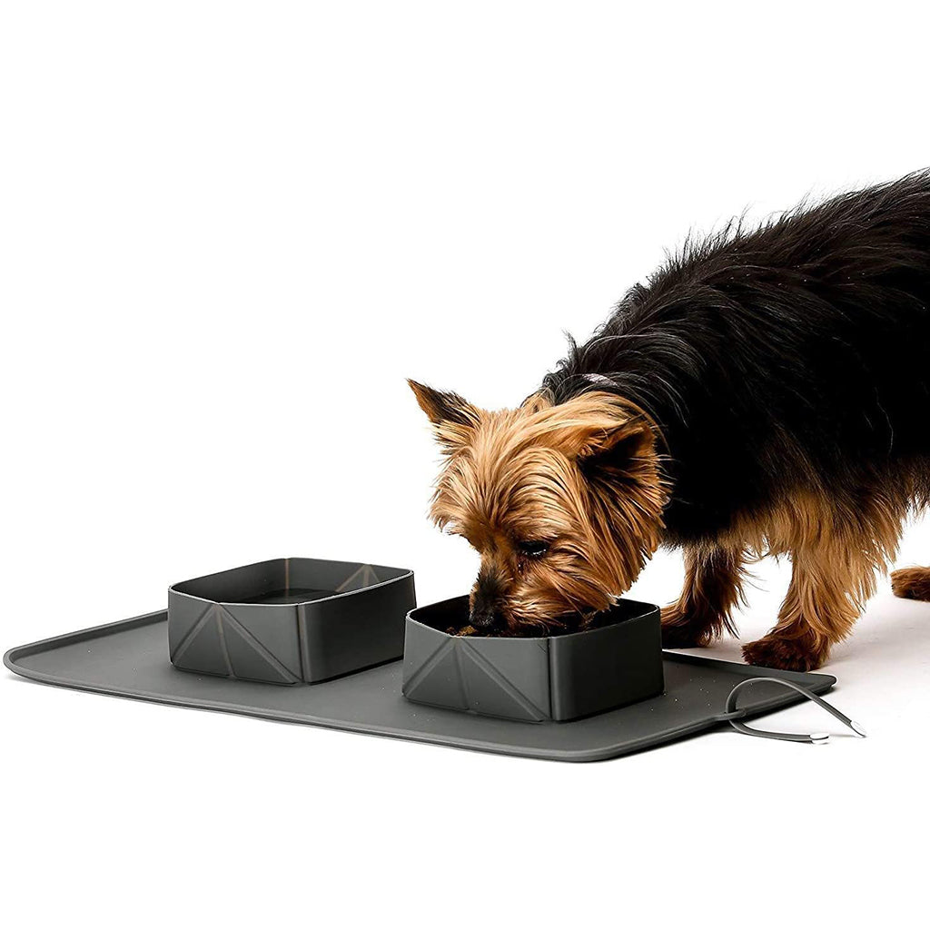 Mat de alimentación plegable portátil para mascotas