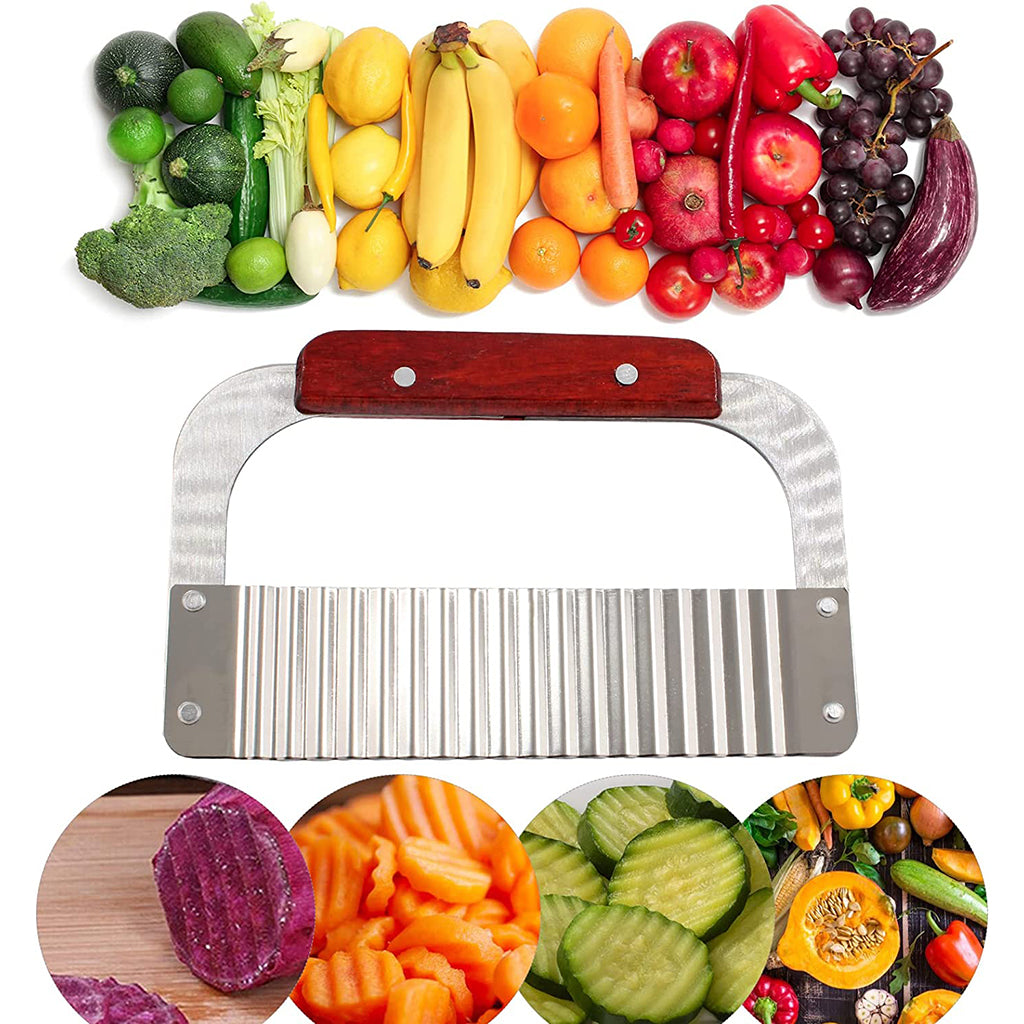 Herramienta de Corte Ondulada para Frutas y Verduras