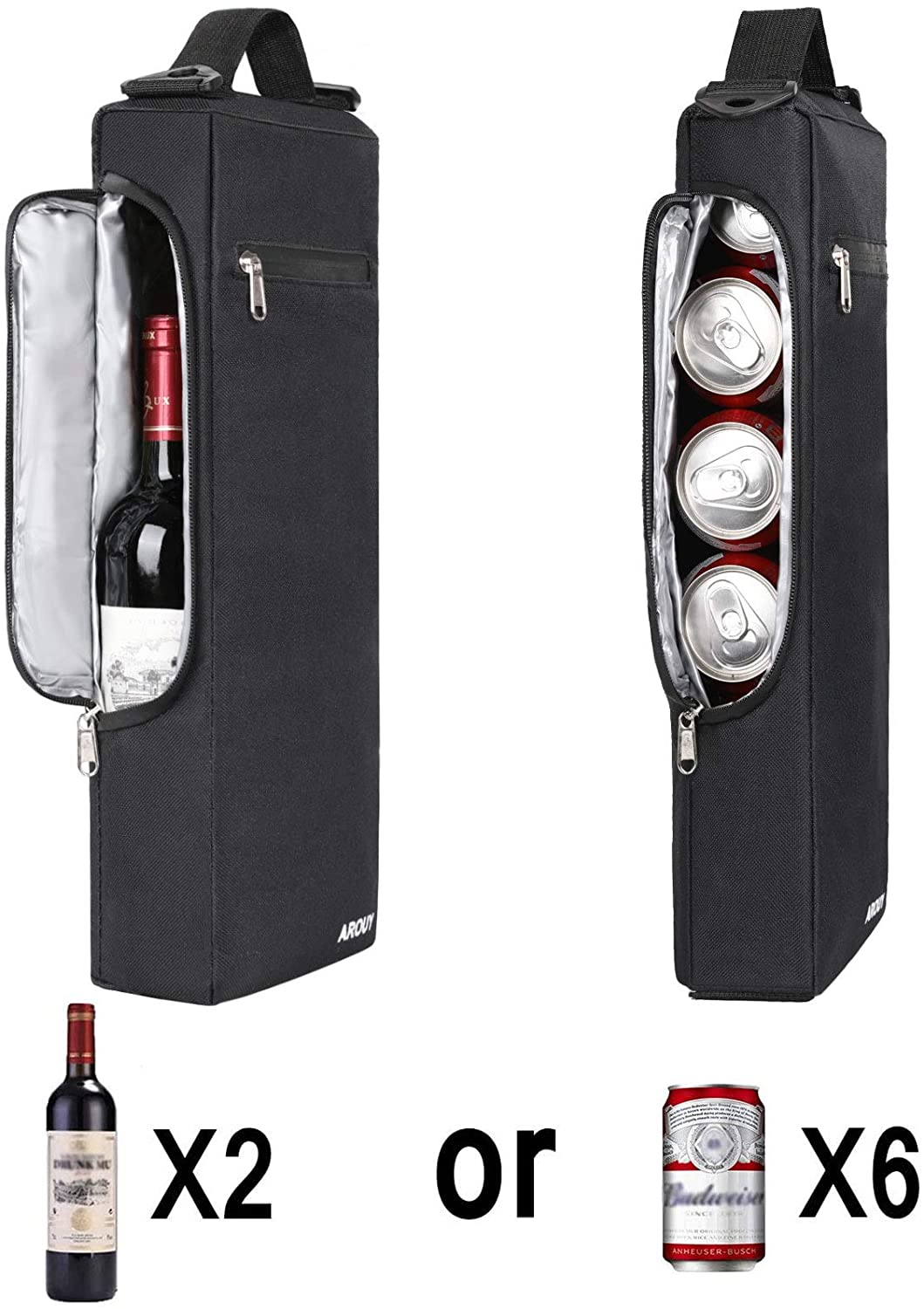 Mochila de refrigeración para botellas de vino o latas