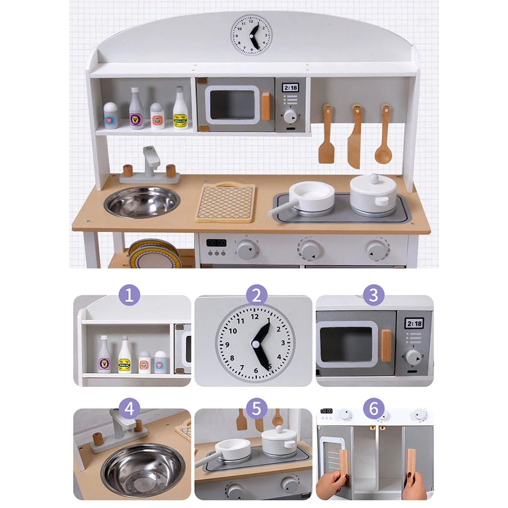 Cocina de Madera Blanca