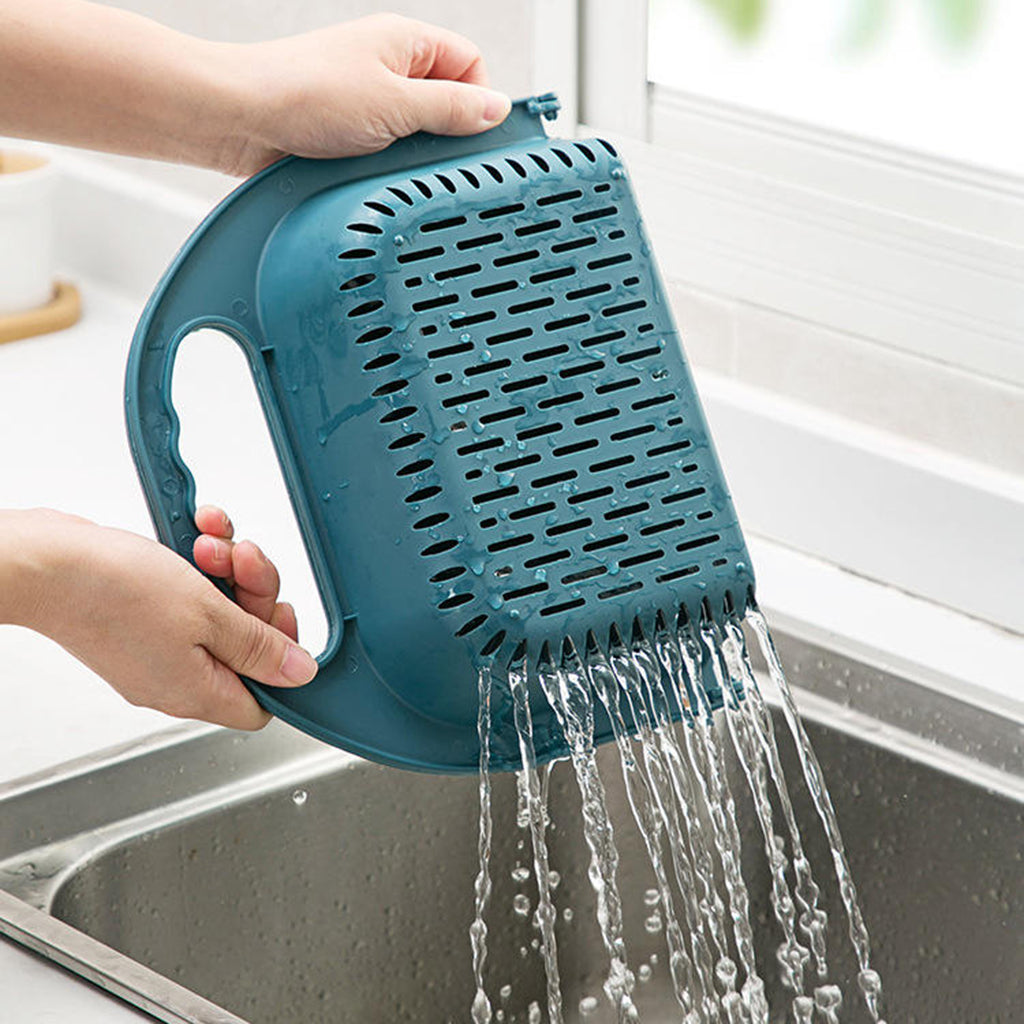 Escurridor plegable  fugas para frutas y verduras