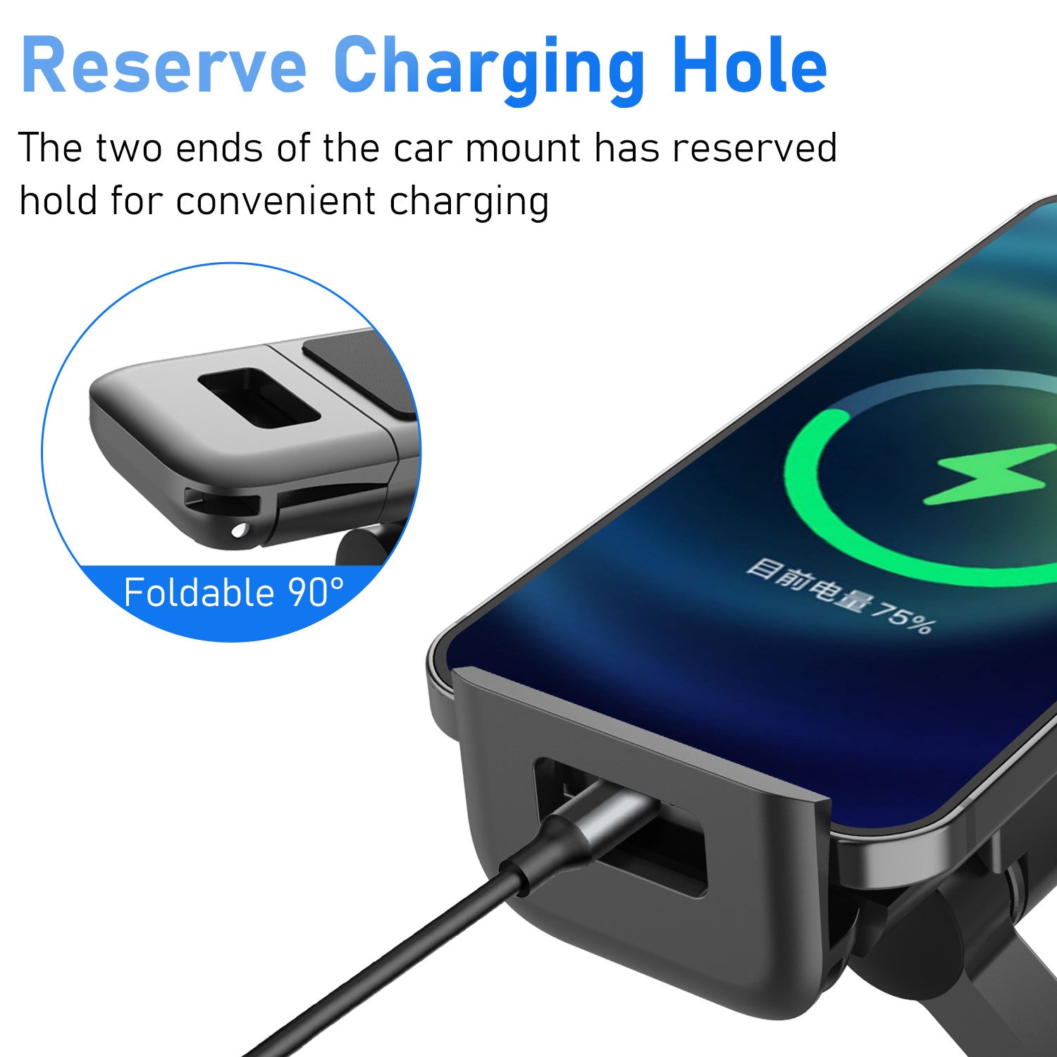 Soporte de electrónicos para asiento trasero