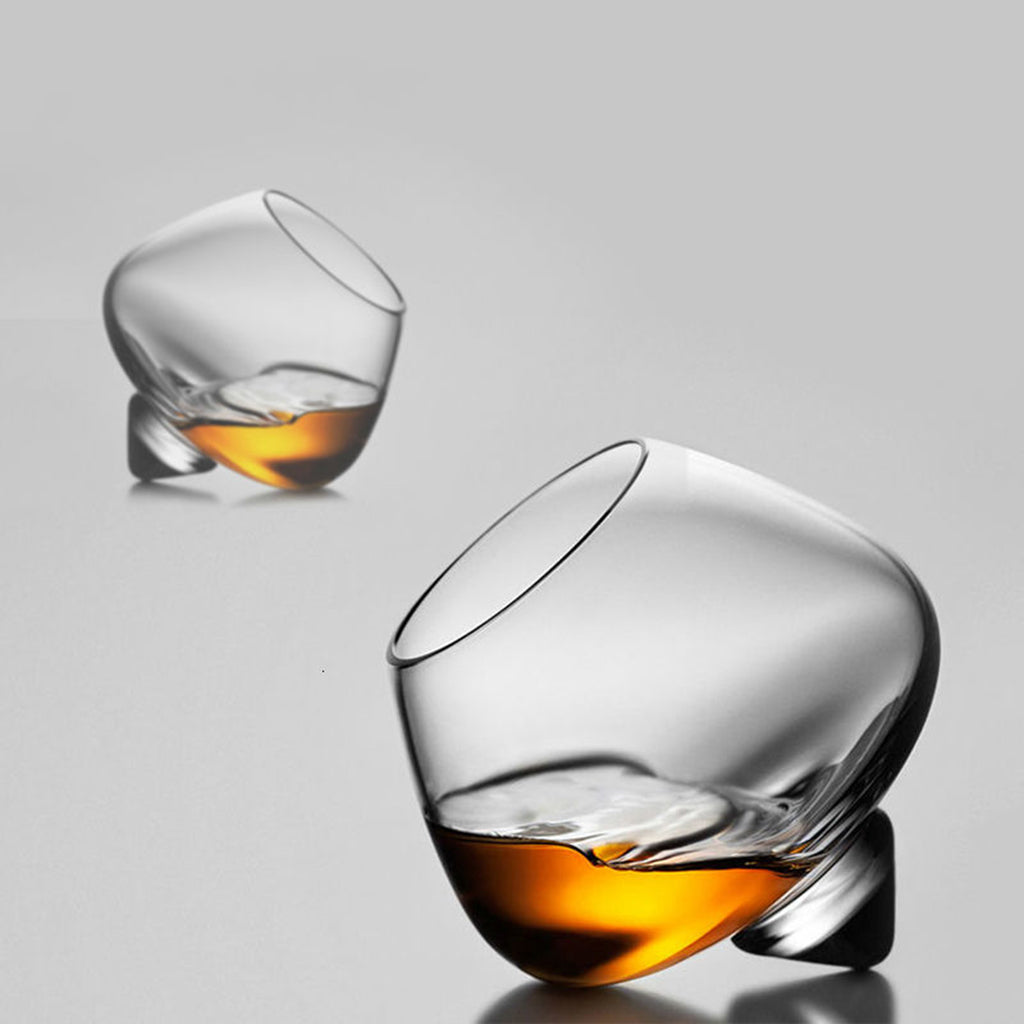 Copas de Cristal de Vaso Giratorio
