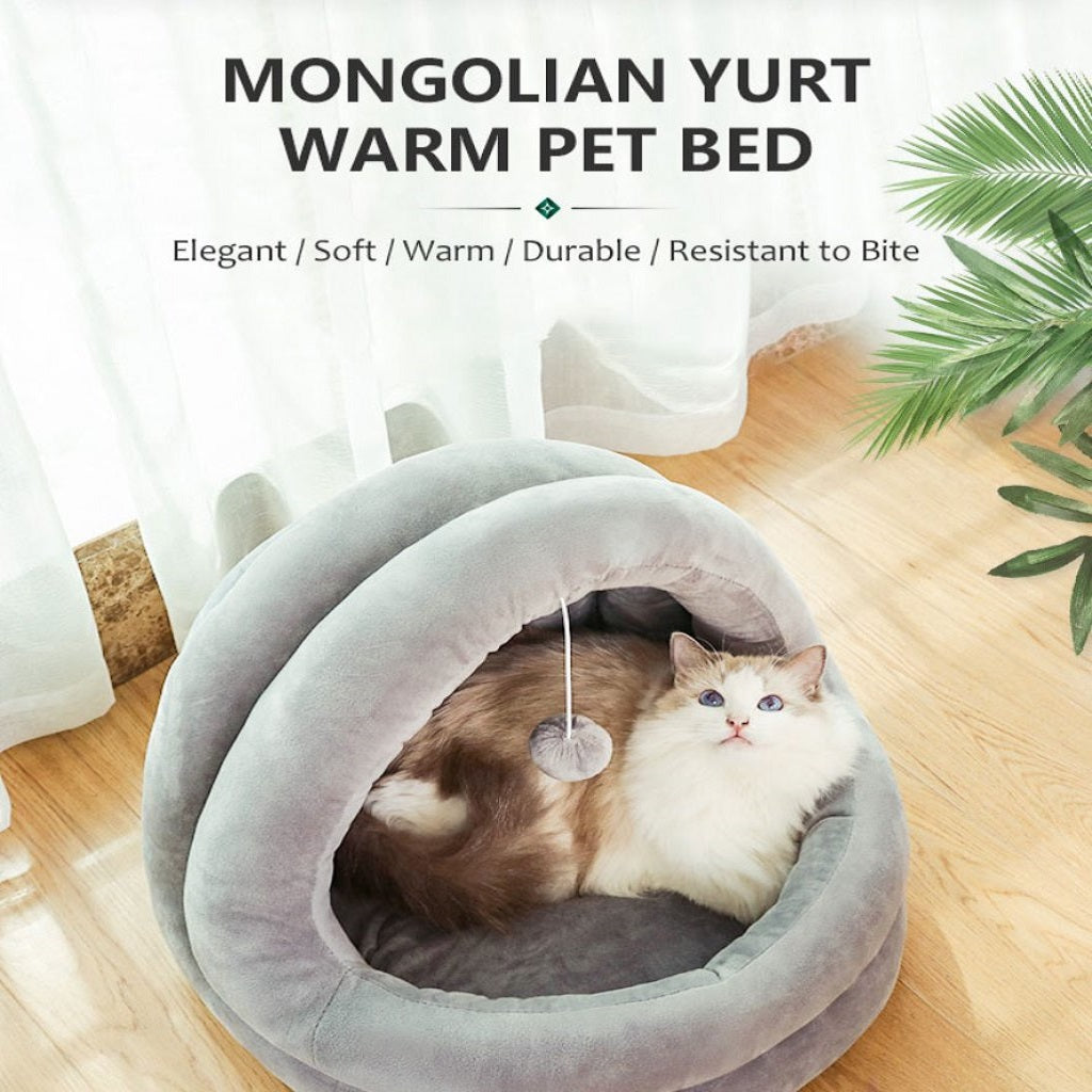 Cama para mascotas pequeñas con fondo antideslizante