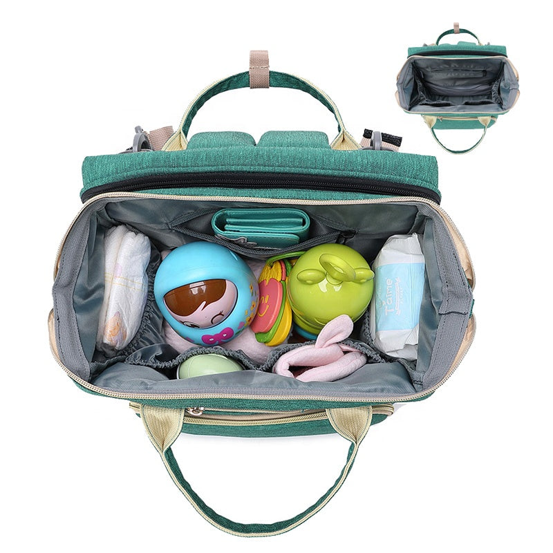 Pañalera con cama y USB