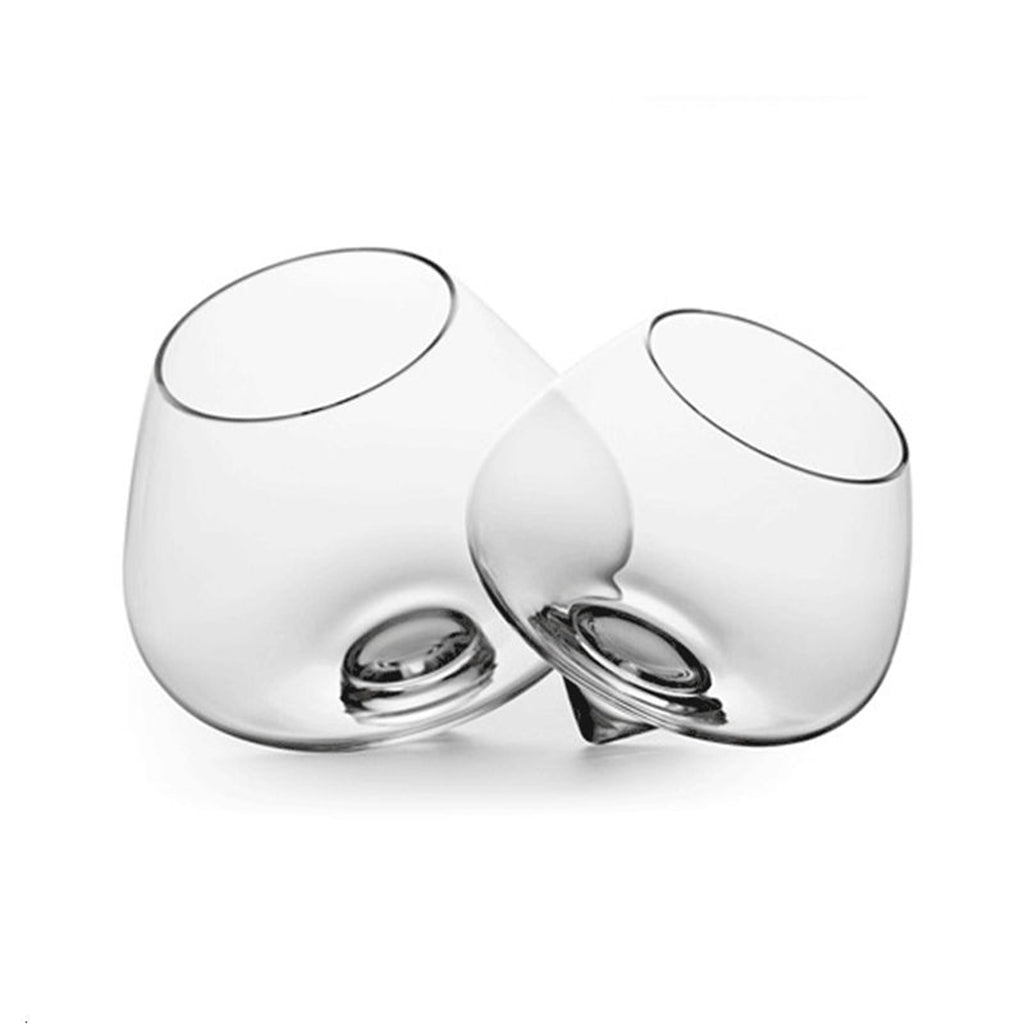 Copas de Cristal de Vaso Giratorio