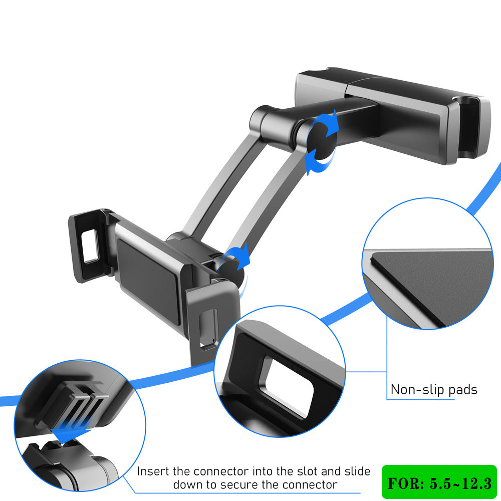 Soporte de electrónicos para asiento trasero