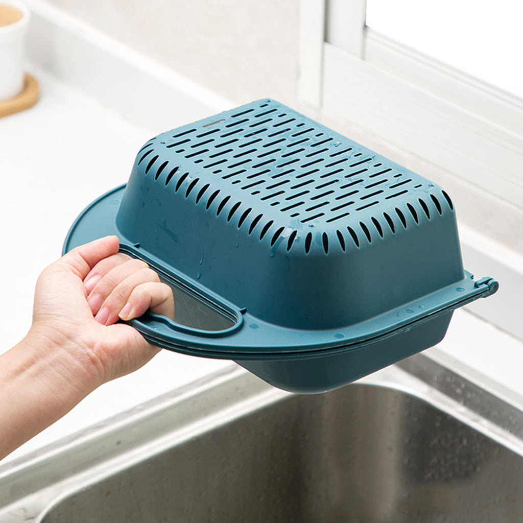 Escurridor plegable  fugas para frutas y verduras