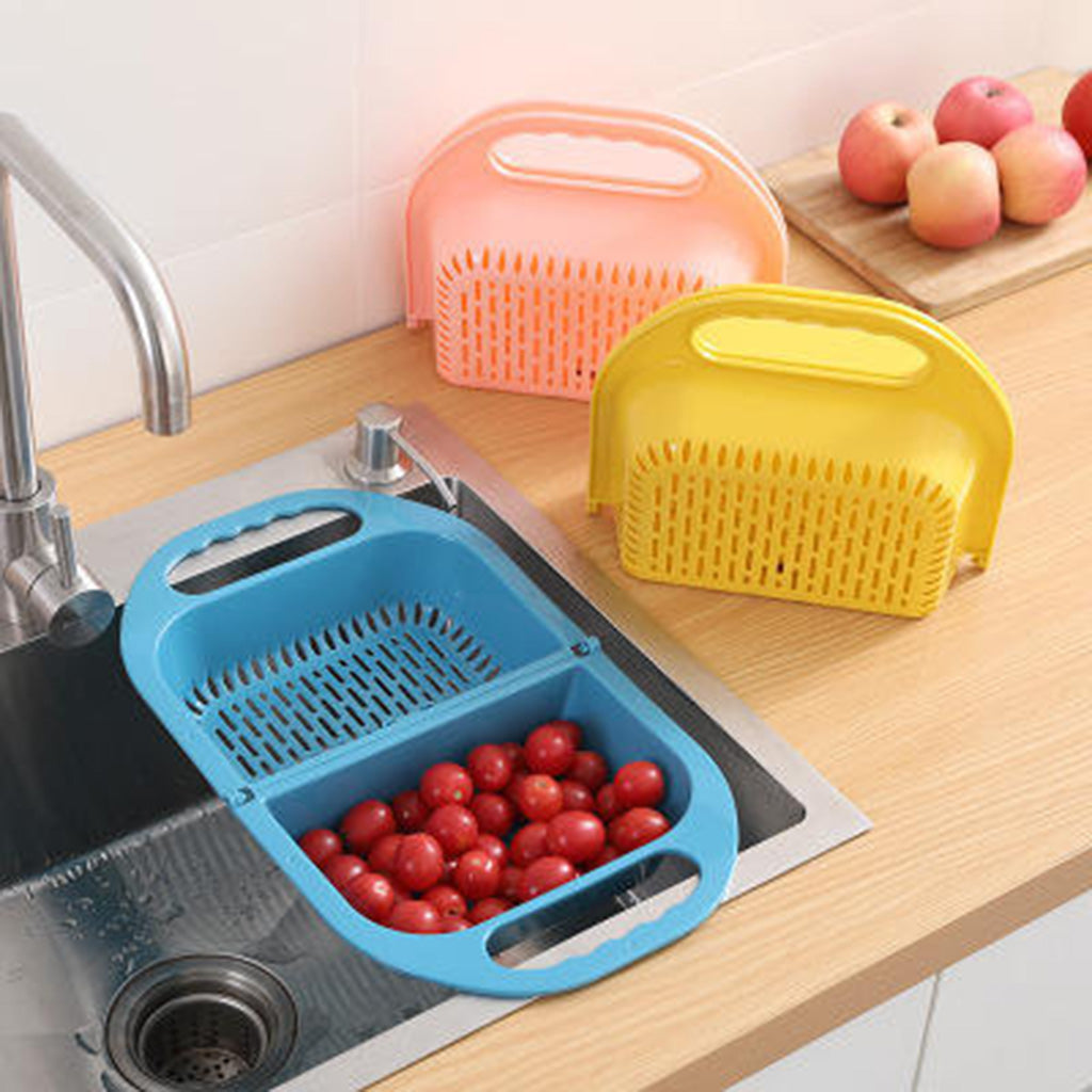 Escurridor plegable  fugas para frutas y verduras