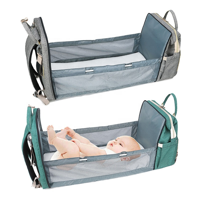 Pañalera con cama y USB