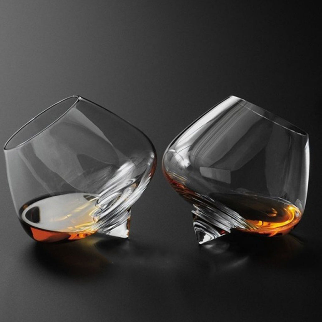 Copas de Cristal de Vaso Giratorio