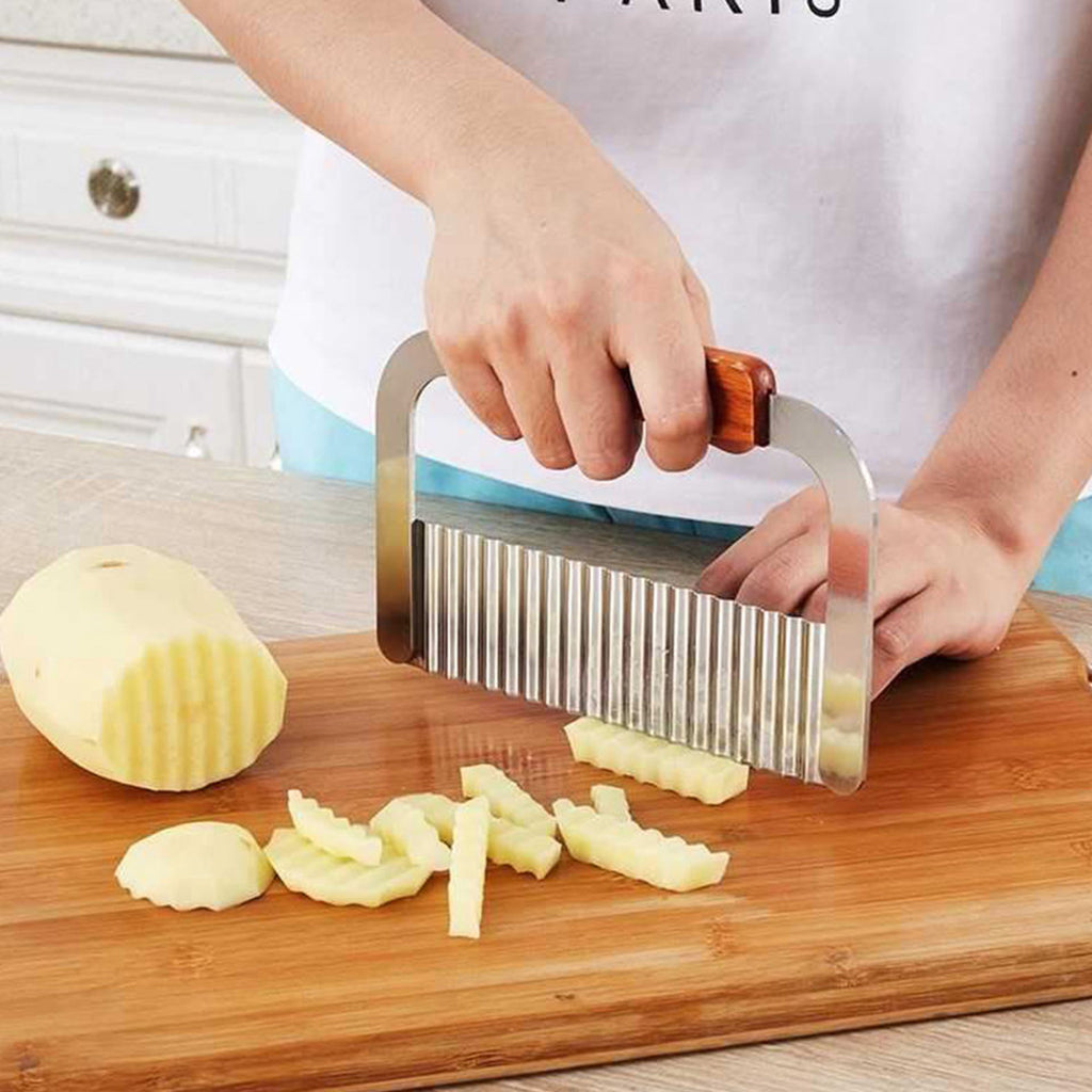 Herramienta de Corte Ondulada para Frutas y Verduras