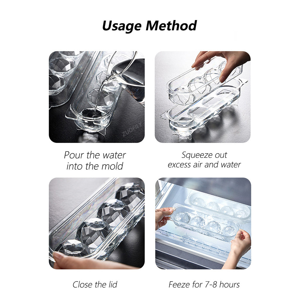 Molde para Hielo de Diseño Esférico de Grado Alimenticio